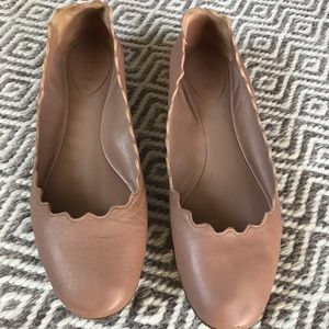 Chloe Lauren scalloped flats size 38.5